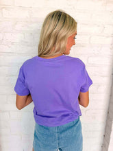 Load image into Gallery viewer, Fill My Cup Cropped Lavender Tee
