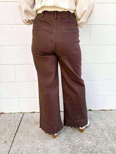Load image into Gallery viewer, City Streets Brown Scallop Pants