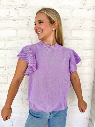 On The Move Lavender Top