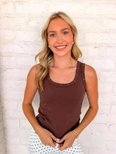 Load image into Gallery viewer, Such A Stud Brown Scoop Neck Tank