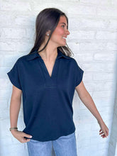 Load image into Gallery viewer, Rock Your Way Navy Top