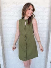 Load image into Gallery viewer, New York Status Olive Dress