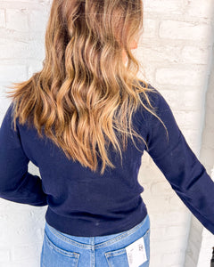 Next Chapter Navy Cardigan Top