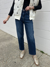 Load image into Gallery viewer, Regret Nothing Dark High Rise Crop Jean