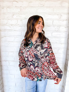 Fall Breeze Top Taupe
