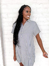 Load image into Gallery viewer, See It Now Navy Dress