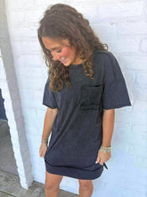 Load image into Gallery viewer, On The Roll Black Dress