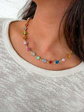 Load image into Gallery viewer, Multi Mixed Shape Crystal Neckalce