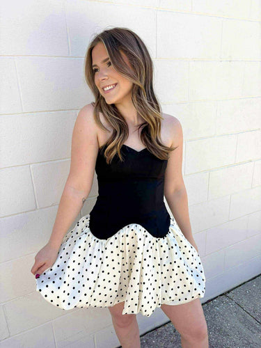 Little Sweetheart Bubble Polka Dot  Dress