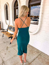 Load image into Gallery viewer, Forever More Hunter Midi Dress