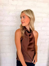 Load image into Gallery viewer, Hold Onto Memories Brown Halter Top