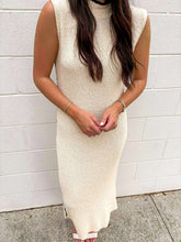 Load image into Gallery viewer, Settle For More Cream Knit Dress