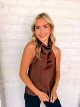 Load image into Gallery viewer, Hold Onto Memories Brown Halter Top