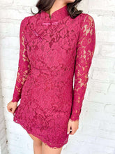 Load image into Gallery viewer, Get To Know You Burgundy Dress