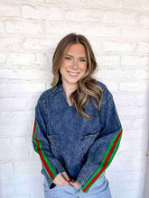 Load image into Gallery viewer, Born To Run Denim Top