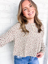 Load image into Gallery viewer, Cozy Season Brown Multi Top