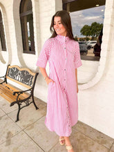 Load image into Gallery viewer, Stripe Status Pink Dress