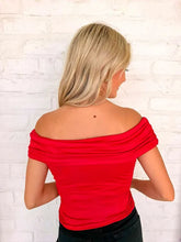 Load image into Gallery viewer, Way To Go Red Fold Over Top