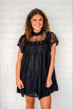 Load image into Gallery viewer, Make A Deal Black Lace Dress