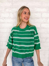 Load image into Gallery viewer, Hear Another Story Green Top