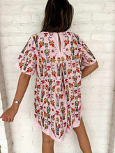 Load image into Gallery viewer, Queen Of Sparkles Light Pink Cotton Nutcracker &amp; Candy Cane Dress