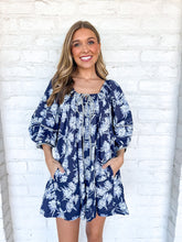 Load image into Gallery viewer, Read The Room Navy Romper