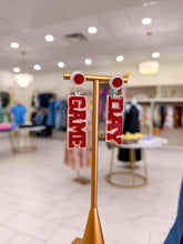 Load image into Gallery viewer, Sparkling Red Gameday Earrings