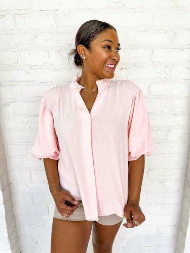 Anything And Everything Blush Top