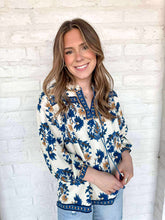 Load image into Gallery viewer, Know It All Blue Top