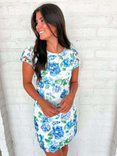 Load image into Gallery viewer, Hidden Escape Blue Mini Dress