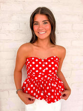 Load image into Gallery viewer, Back To The Season Red Top