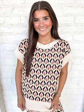 Load image into Gallery viewer, THML Abstract Wonder Cream Sweater