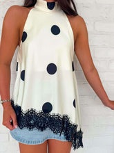 Load image into Gallery viewer, Look At Me Cream Polka Dot Top