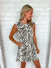 Load image into Gallery viewer, Make Us Proud Ecru Tiger Stripe Dress