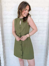 Load image into Gallery viewer, New York Status Olive Dress