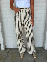 Load image into Gallery viewer, On The Stripe Side Olive Pants