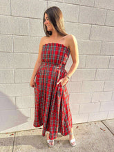 Load image into Gallery viewer, Full Of Love Red Plaid Dress