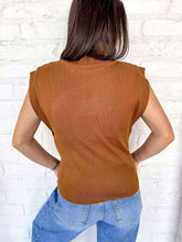 Load image into Gallery viewer, Knit To Be Camel Top