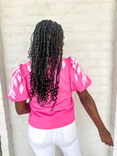 Load image into Gallery viewer, Moving Pieces Pink Top