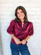 Load image into Gallery viewer, The Confirmation Status Burgundy Top