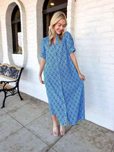 Load image into Gallery viewer, Bright Hope Midi Blue Dress