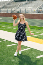 Load image into Gallery viewer, Doing Fine Black Polka Dot Dress