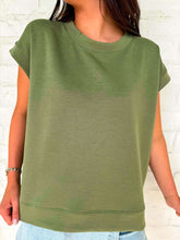 Load image into Gallery viewer, In A Daydream Olive Scuba Top
