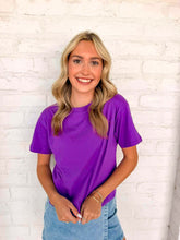 Load image into Gallery viewer, Fill My Cup Cropped Violet Tee
