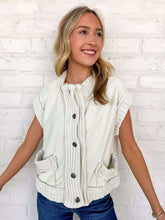 Load image into Gallery viewer, Still The Same Oatmeal Cardigan Vest