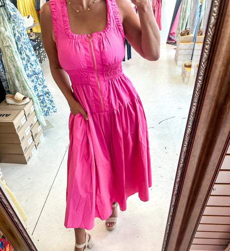 Doubtful Minds Hot Pink Dress