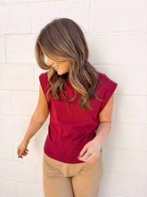 Load image into Gallery viewer, Knit To Be Burgundy Top