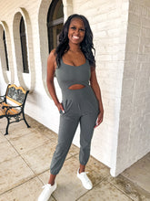 Load image into Gallery viewer, Love It All Grey Active Jumpsuit