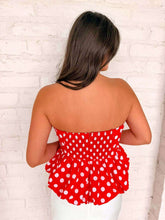 Load image into Gallery viewer, Back To The Season Red Top