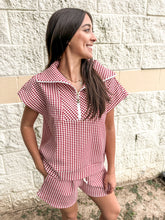 Load image into Gallery viewer, Relay The Message Red Gingham Set
